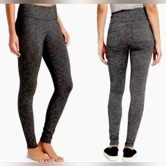 Athleta Metro Leggings W/ Front & Back Pockets Charcoal Metro Space Dye Size XS - Picture 1 of 12